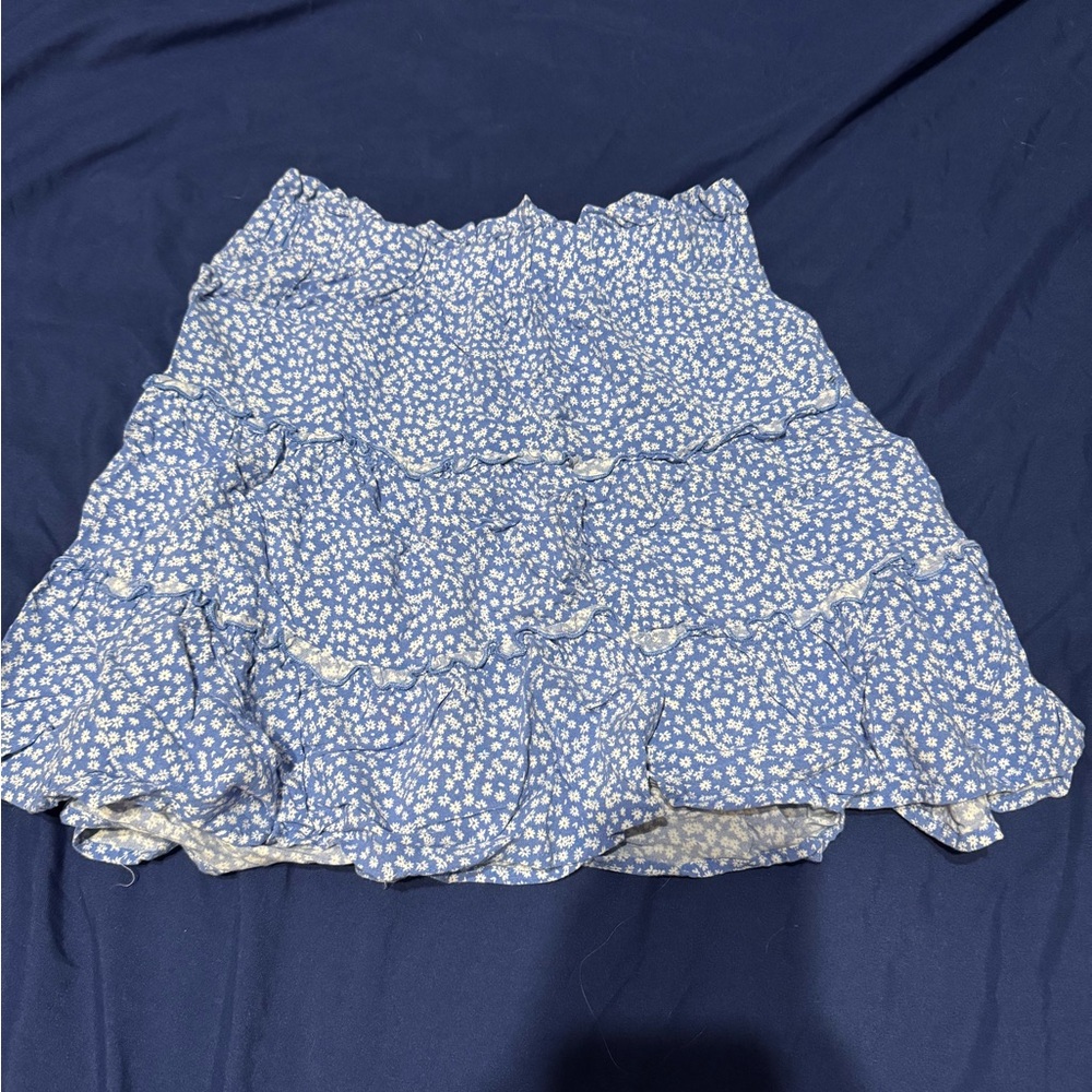 Floral Blue Skirt